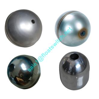 Through-hole stainless steel float